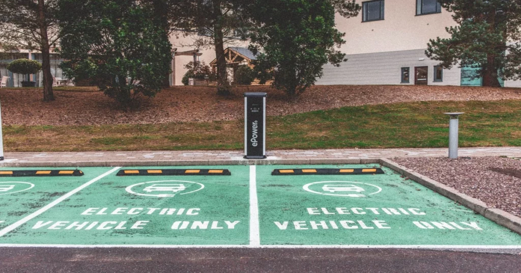 Smart parking technology with EV charging